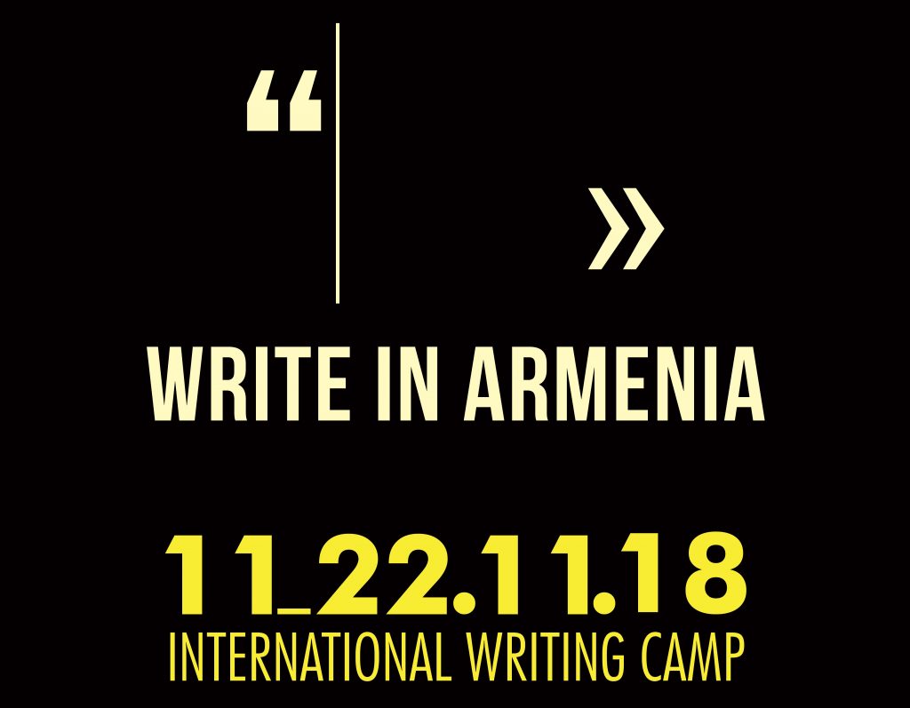 NEWS Participants of the Write in Armenia International Writing Camp selected